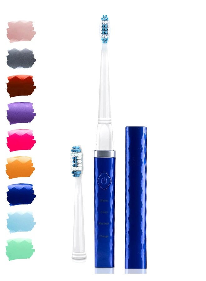 Pop Sonic USB Charge Anywhere Toothbrush (Navy) | Rechargeable Toothbrush w/Up to 40,000 Brush Strokes/Minute-Long-Lasting Dupont Nylon Bristles - Teens & Adult - Image 1